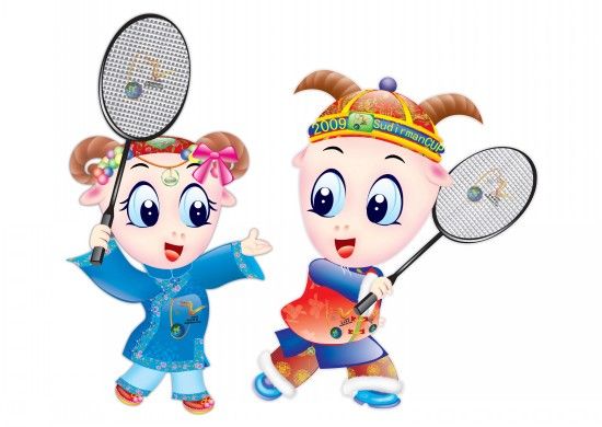 2009年苏迪曼杯世界羽毛球混合团体锦标赛吉祥物 — “洋洋”和“诚诚”